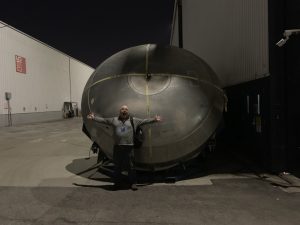 Jeremy in front of .. something